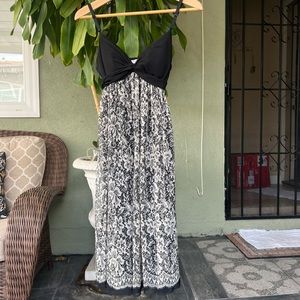 Vintage 90s Maggy London Maxi Dress